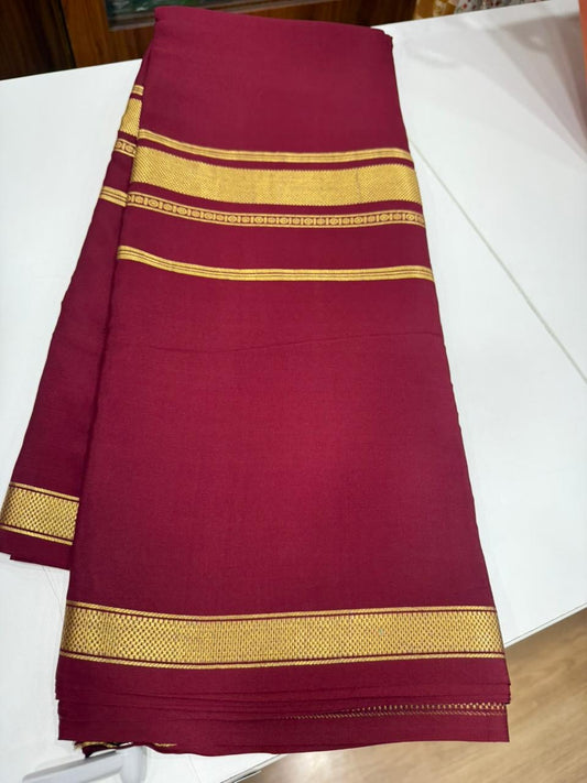 Mysore silk sarees self pattern