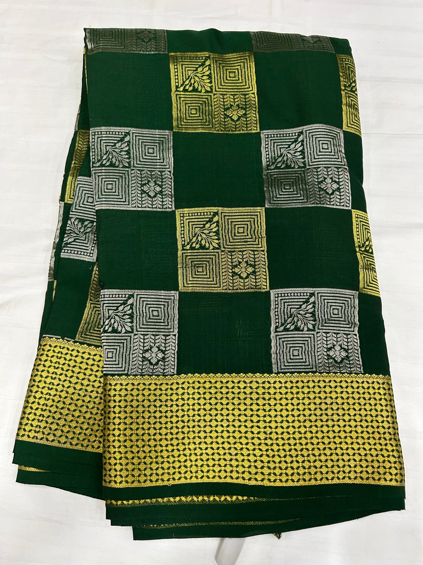 Mysore silk self checks