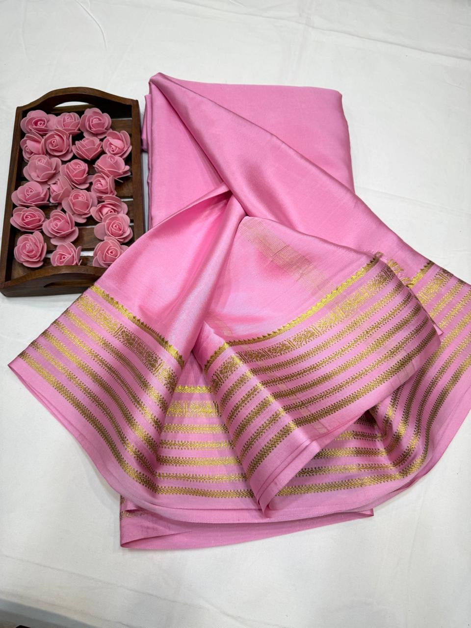 Mysore silk sarees self pattern