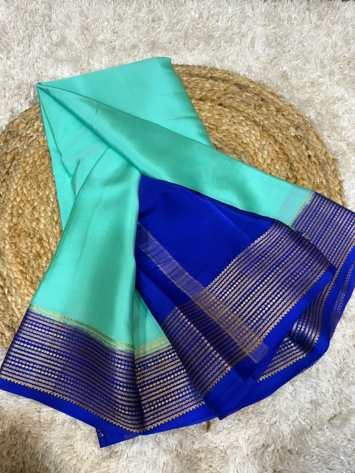 Mysore silk sarees contrast pattern