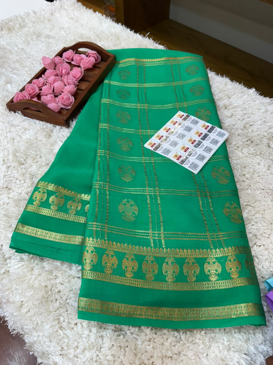 Mysore silk sarees self pattern