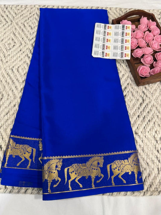 Mysore silk sarees self pattern