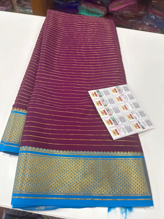 Salari pattern Mysore silk Saress