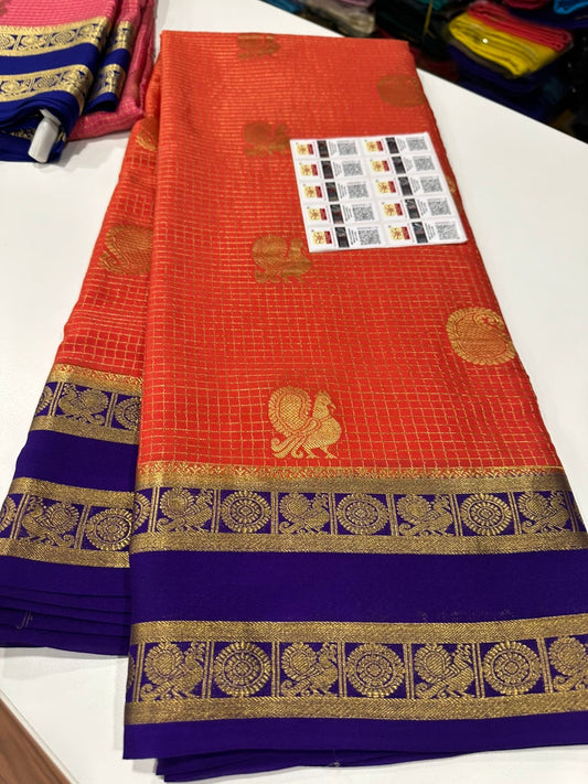 All over saree more zari consumption with beautiful color combination
