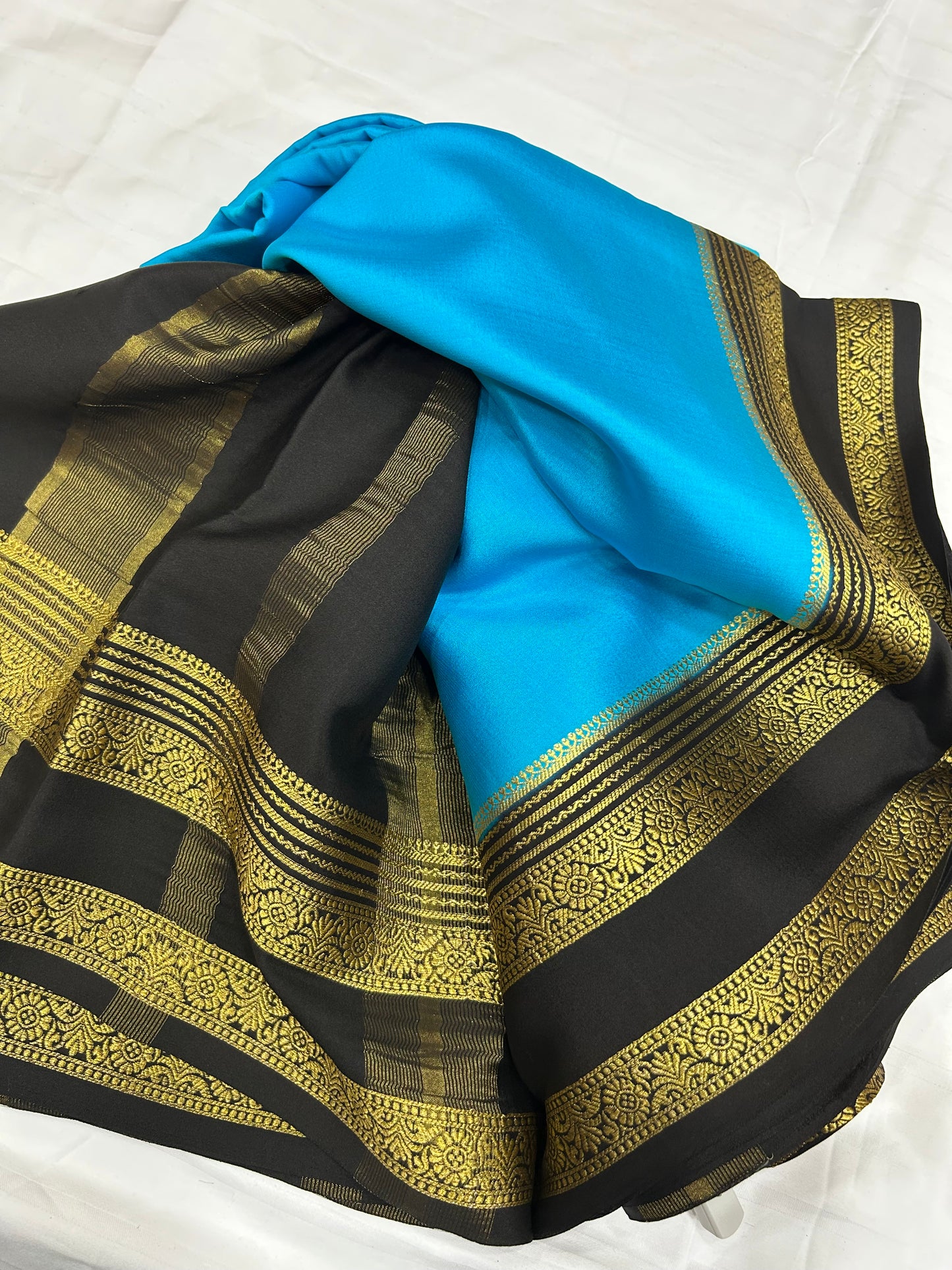 Contrast Mysore silk