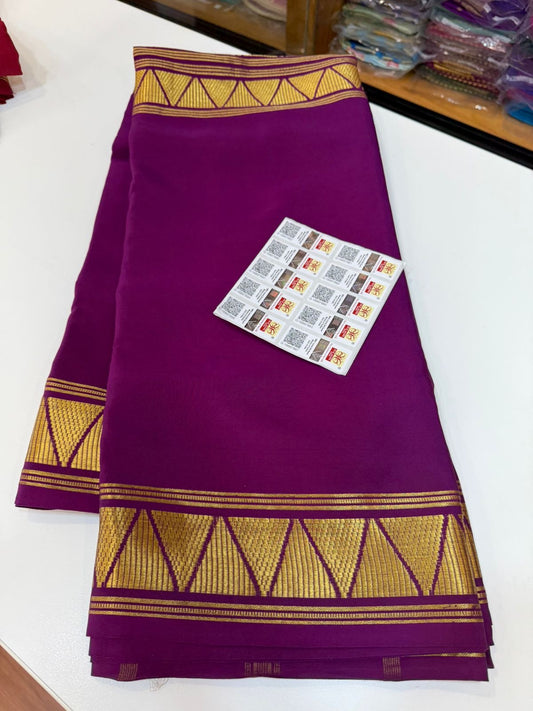 Mysore silk sarees half and half pattern
