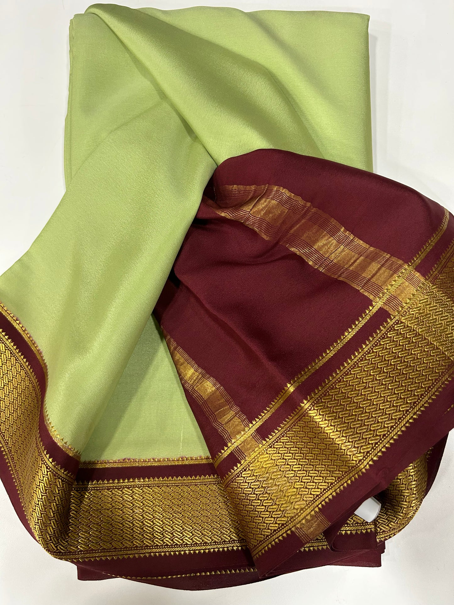 Contrast Mysore silk