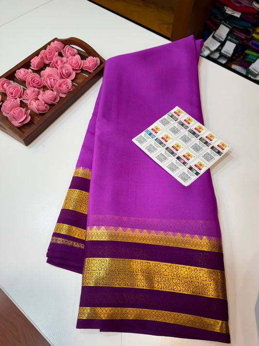 Mysore silk sarees light weight pattern