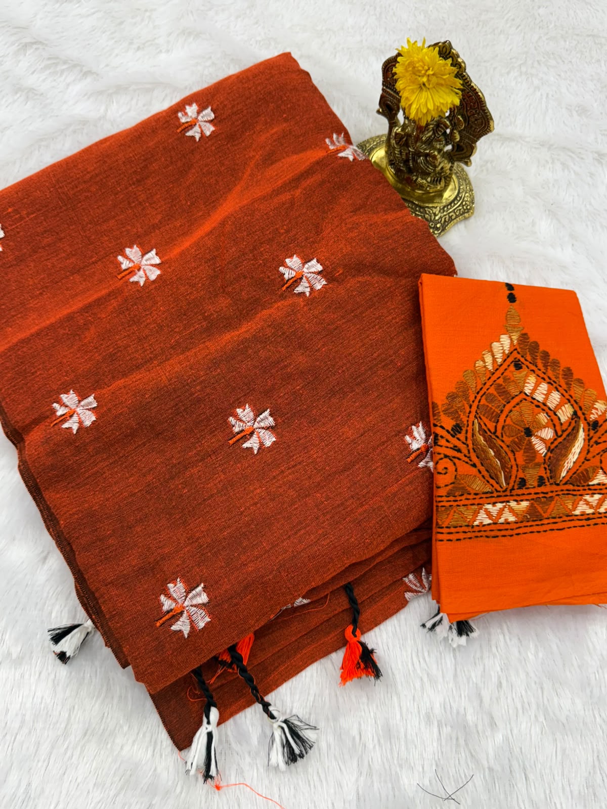 Cotton fancy saree