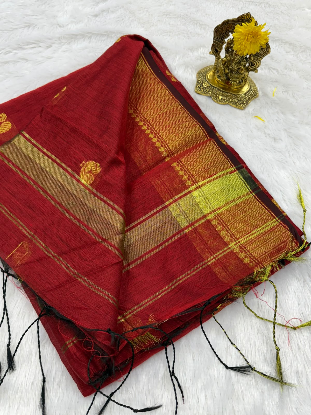 Peacock butta fancy saree