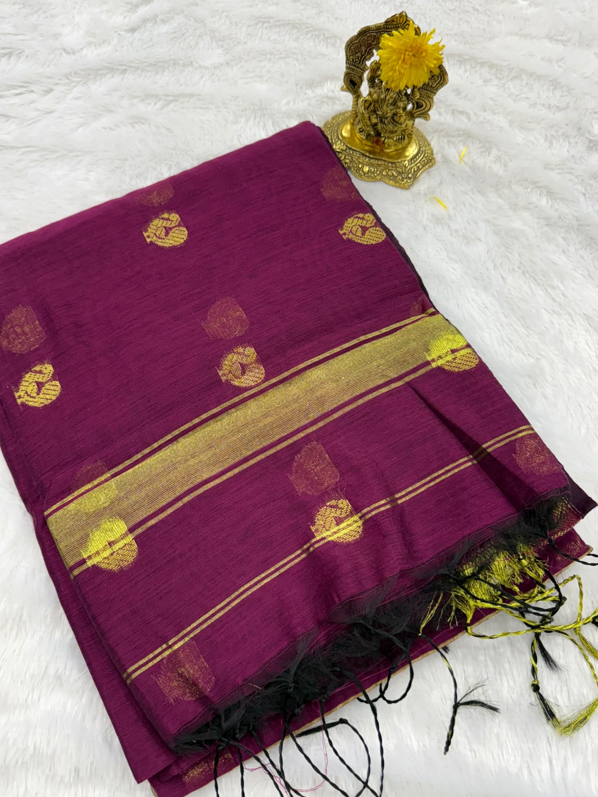 Peacock butta fancy saree